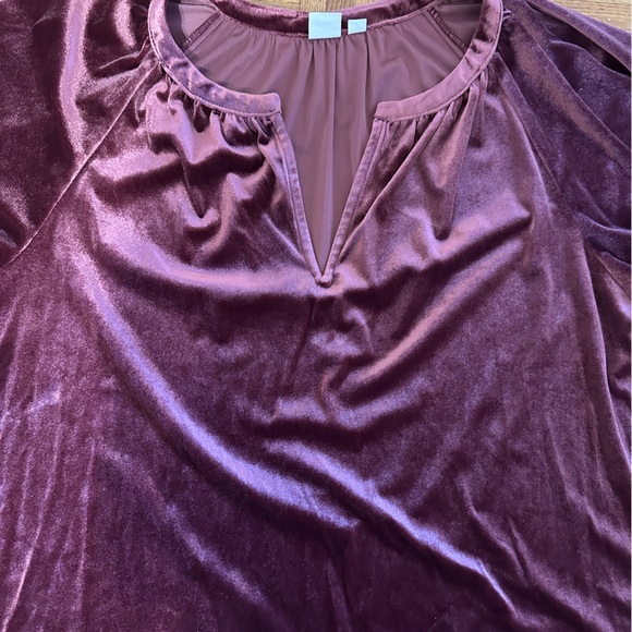 Gap Velour Women’s Blouse Size L - Picture 4 of 6
